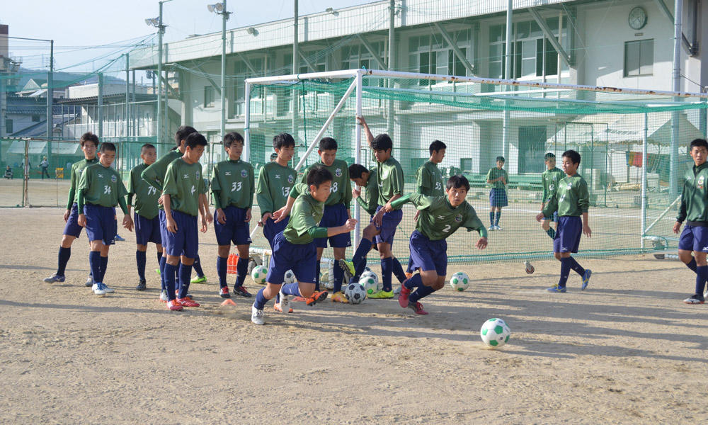 広島観音高校サッカー部の練習の様子を紹介 23枚 ヤンサカ